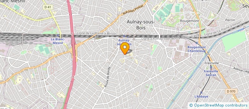 localisation de l'entreprise B.S.S à AULNAY-SOUS-BOIS