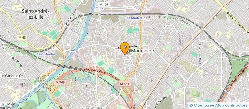 localisation de l'entreprise B.S.T. SPORTS à LA MADELEINE