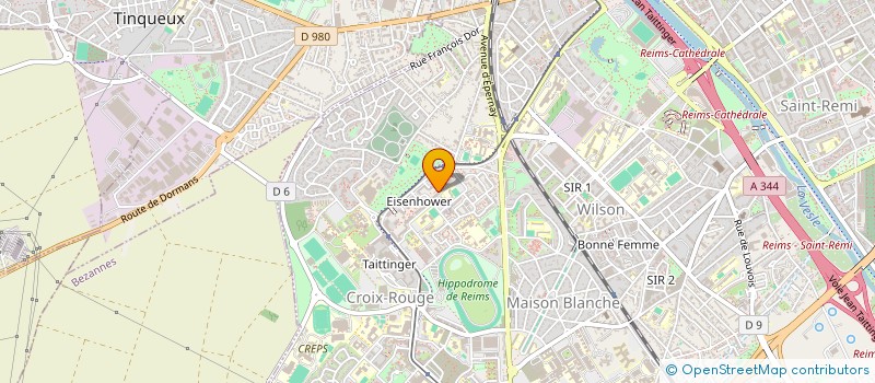 localisation de l'entreprise B.S.W. GARAGE  REIMS