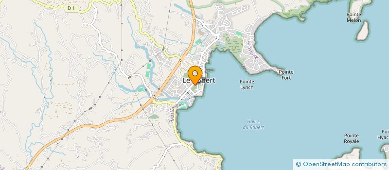 localisation de l'entreprise B.SAINTE CROIX ET FILS à LE ROBERT