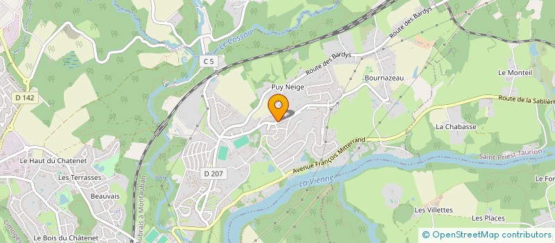 localisation de l'entreprise B-SANICONFORT  LIMOGES