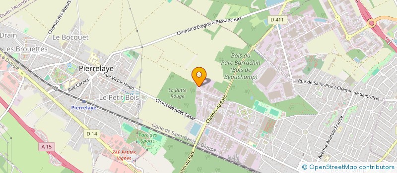 localisation de l'entreprise B SBTP SAS  PIERRELAYE