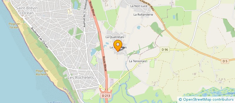 localisation de l'entreprise B SERVICES 44 à SAINT-BREVIN-LES-PINS