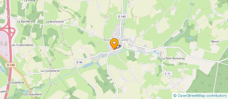 localisation de l'entreprise B-SHOP PIZZA à MARIGNE-LAILLE