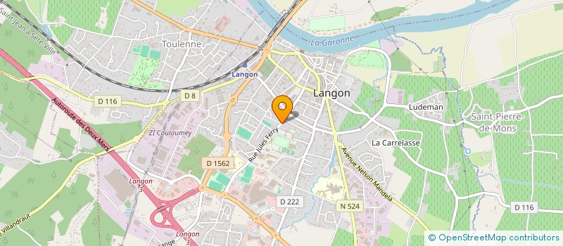 localisation de l'entreprise B-SIDE  LANGON