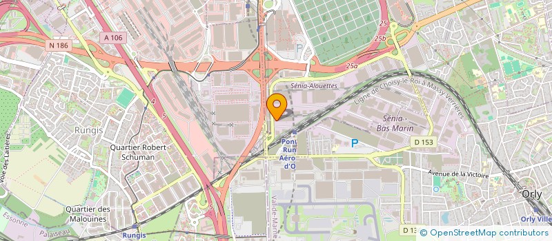 localisation de l'entreprise B SINEUX MOBILIER URBAIN  THIAIS