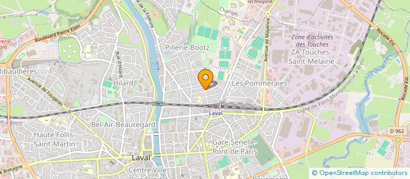 localisation de l'entreprise B-SIX à LAVAL