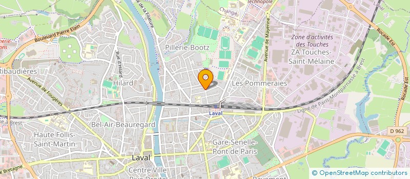 localisation de l'entreprise B-SIX EVENTS à LAVAL