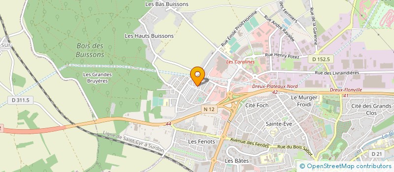 localisation de l'entreprise B-SKY TRANSPORT à DREUX