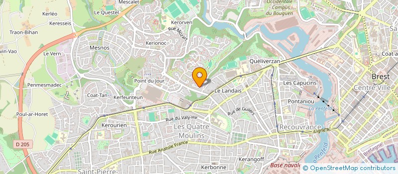 localisation de l'entreprise B-SPACE à BREST