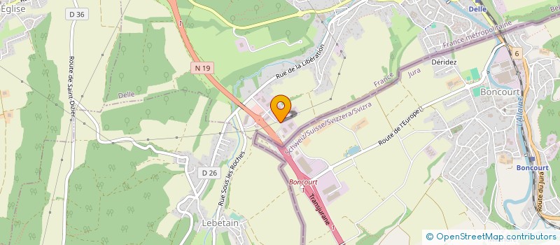 localisation de l'entreprise B-SPED LOGISTICS (FRANCE) SARL  DELLE