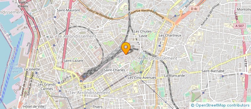 localisation de l'entreprise B&STRANSPORT à MARSEILLE