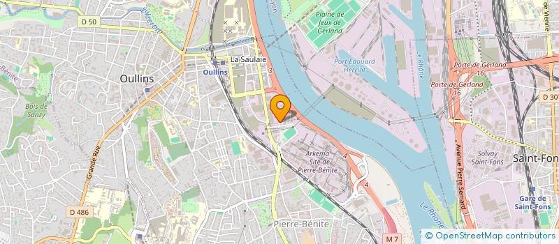 localisation de l'entreprise B- STRASS  OULLINS-PIERRE-BENITE