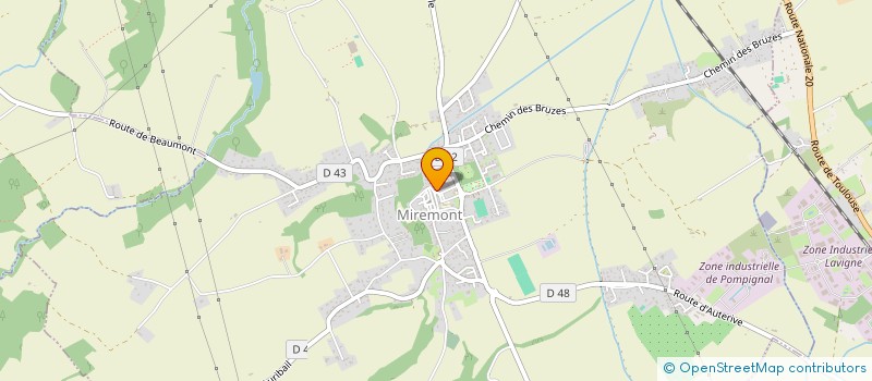 localisation de l'entreprise B-STREAM à MIREMONT