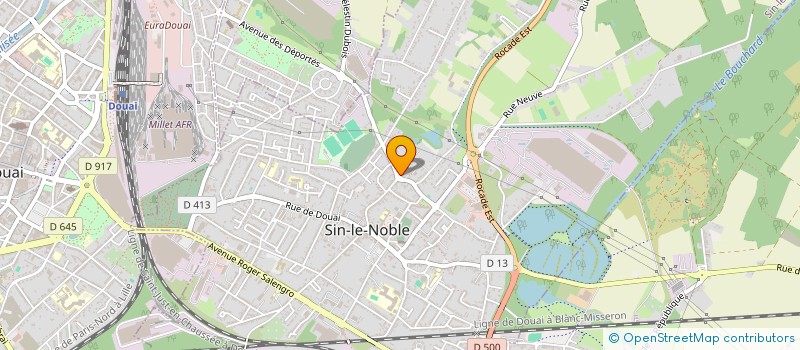 localisation de l'entreprise B SUN  SIN-LE-NOBLE