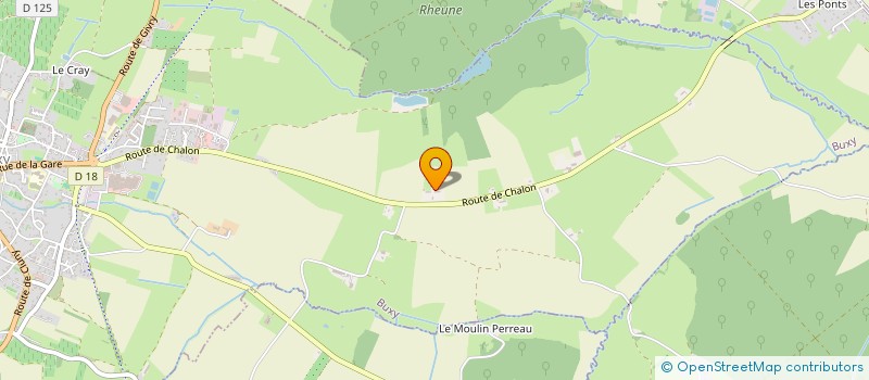 localisation de l'entreprise B.T.A.BONIN TRAVAUX AGRICOLES  BUXY