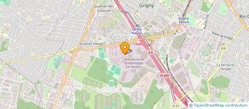 localisation de l'entreprise B.T.A.S BATIMENT - TRAVAUX - AQUITAINE - SALIM  GRIGNY