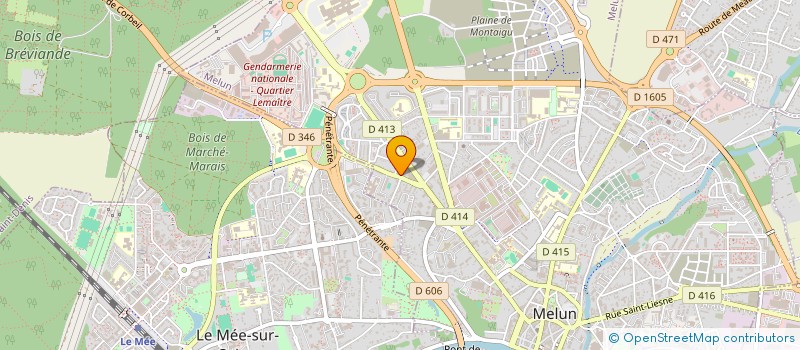 localisation de l'entreprise B & T ASSOCIES à MELUN