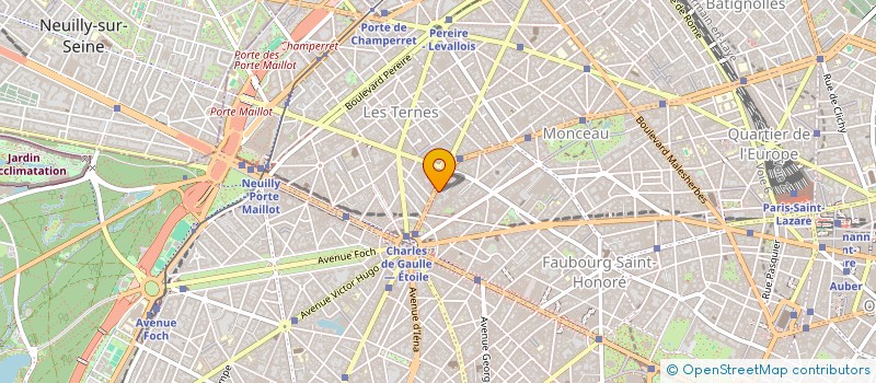 localisation de l'entreprise B & T AVENUE DE WAGRAM  PARIS