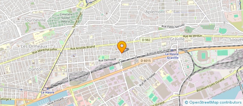 localisation de l'entreprise B.T.B. à LE HAVRE