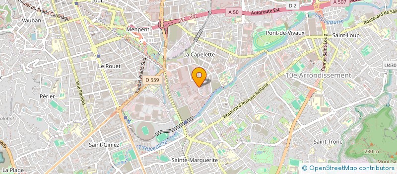 localisation de l'entreprise B .T.C. à MARSEILLE