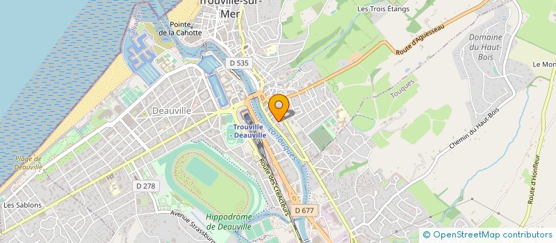 localisation de l'entreprise B.T.C.  TROUVILLE-SUR-MER