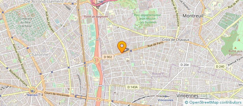 localisation de l'entreprise B.T.C. YURT à MONTREUIL