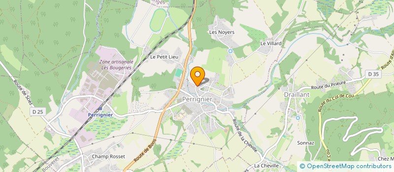 localisation de l'entreprise B.T.CONSEILS  PERRIGNIER