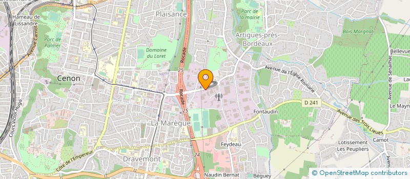 localisation de l'entreprise B.T.CONSTRUCTION  ARTIGUES-PRES-BORDEAUX