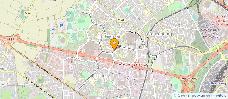 localisation de l'entreprise B&T CONSTRUCTIONS à STRASBOURG