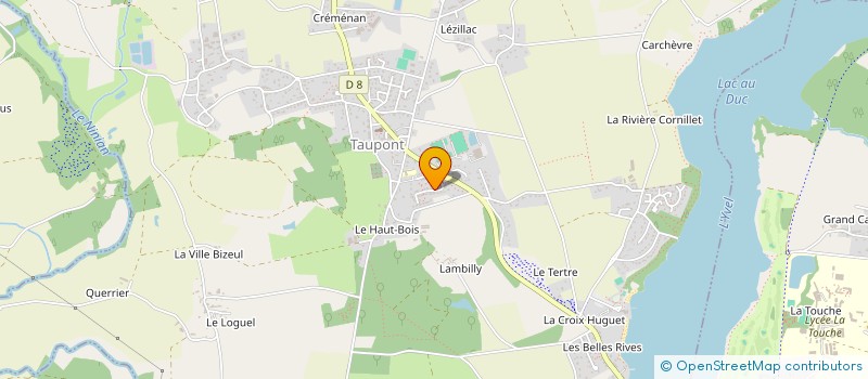 localisation de l'entreprise B.T.D.M.  TAUPONT