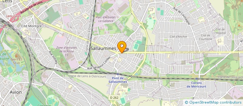 localisation de l'entreprise B.T.D.R. BATIMENT TRAVAUX DEMANTELEMENT RENOVATION à SALLAUMINES