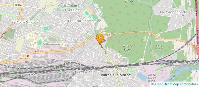 localisation de l'entreprise B.T.ELEC  VAIRES-SUR-MARNE