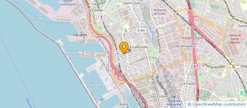 localisation de l'entreprise B.T ELECTRONIC à MARSEILLE