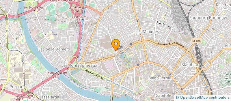 localisation de l'entreprise B.T.F. SERVICES à TOULOUSE