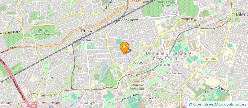 localisation de l'entreprise B.T. FINITIONS  PESSAC