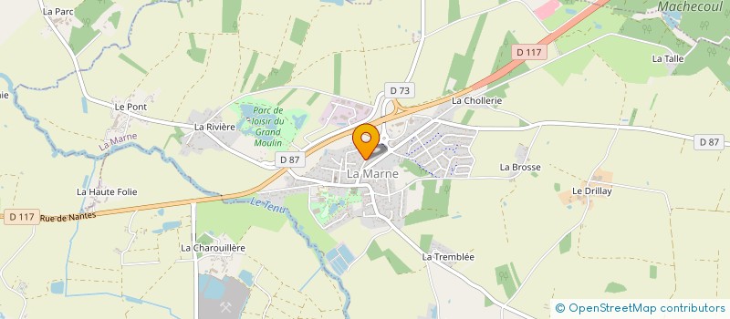 localisation de l'entreprise B.T.I.  LA MARNE