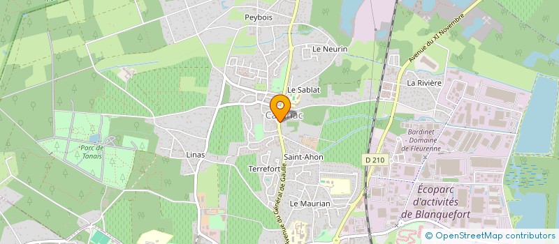 localisation de l'entreprise B.T.I. (BLANQUEFORT TRANSACTION IMMOBILIER) à BLANQUEFORT