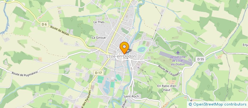 localisation de l'entreprise B.T.K  L'ISLE-EN-DODON