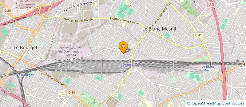 localisation de l'entreprise B T M à DRANCY