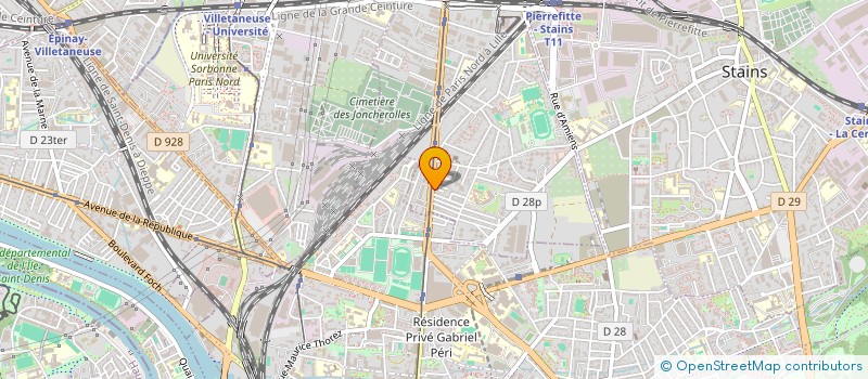 localisation de l'entreprise B.T.M. à PIERREFITTE-SUR-SEINE