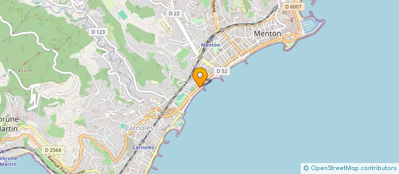 localisation de l'entreprise B T M à MENTON