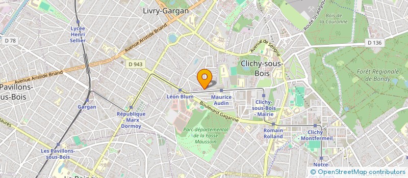 localisation de l'entreprise B.T.M à CLICHY-SOUS-BOIS