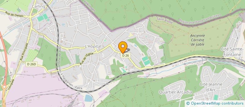 localisation de l'entreprise B T M  L'HOPITAL