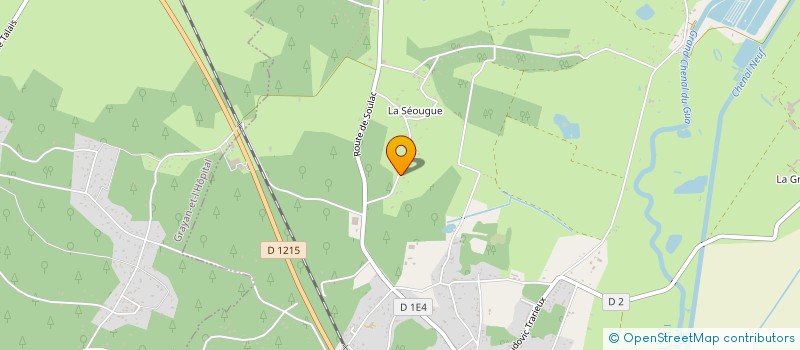 localisation de l'entreprise B.T.M. LEGRAND  SAINT-VIVIEN-DE-MEDOC