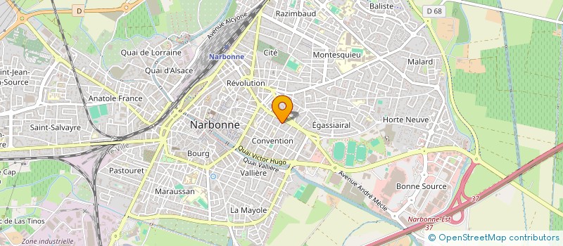 localisation de l'entreprise B T N 2  NARBONNE