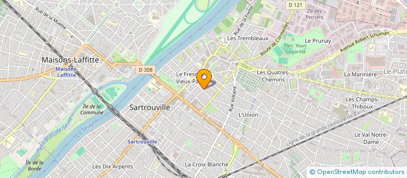 localisation de l'entreprise B.T.N SERVICES  SARTROUVILLE