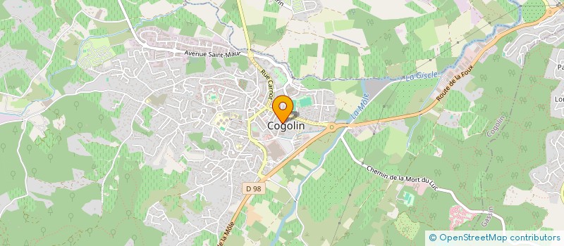 localisation de l'entreprise B.T.O. à COGOLIN