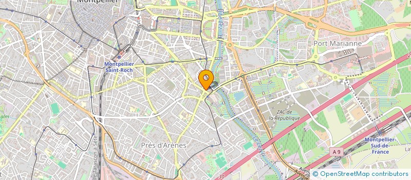 localisation de l'entreprise B T P 3000 à MONTPELLIER
