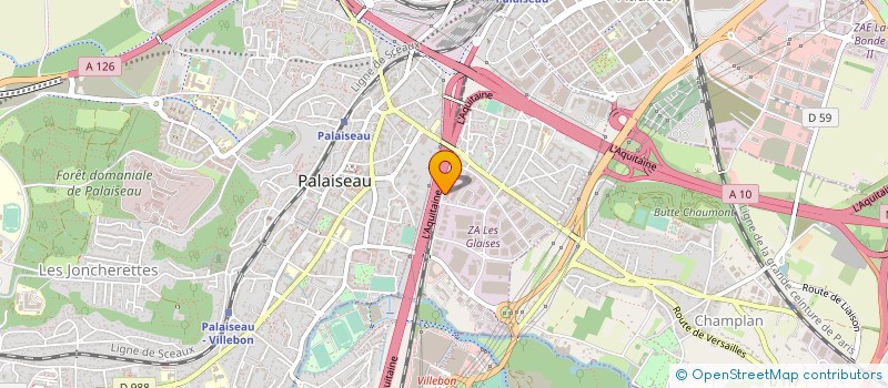 localisation de l'entreprise B.T.P MULTI SERVICES  PALAISEAU